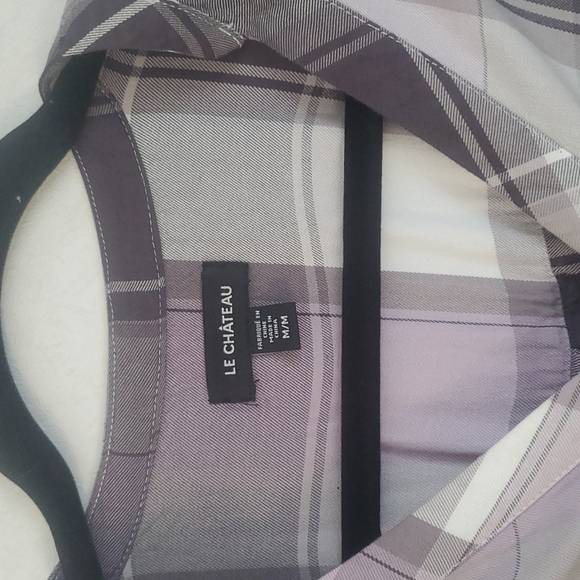 Purple Plaid Blouse - Picture 2 of 2